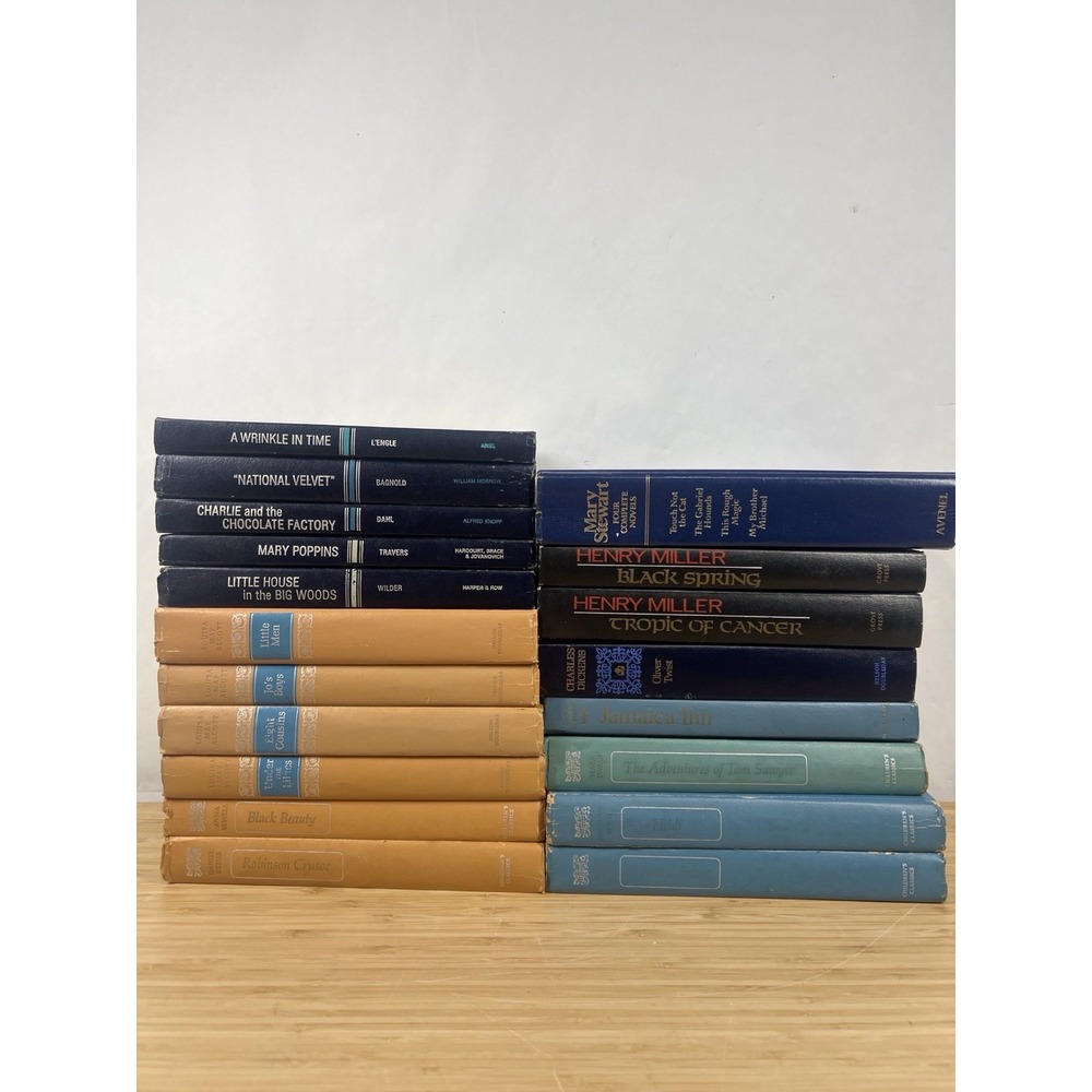 Vintage Hardcover Book Lot of 20 – Dahl,‎ Alcott, L'Engle, Miller